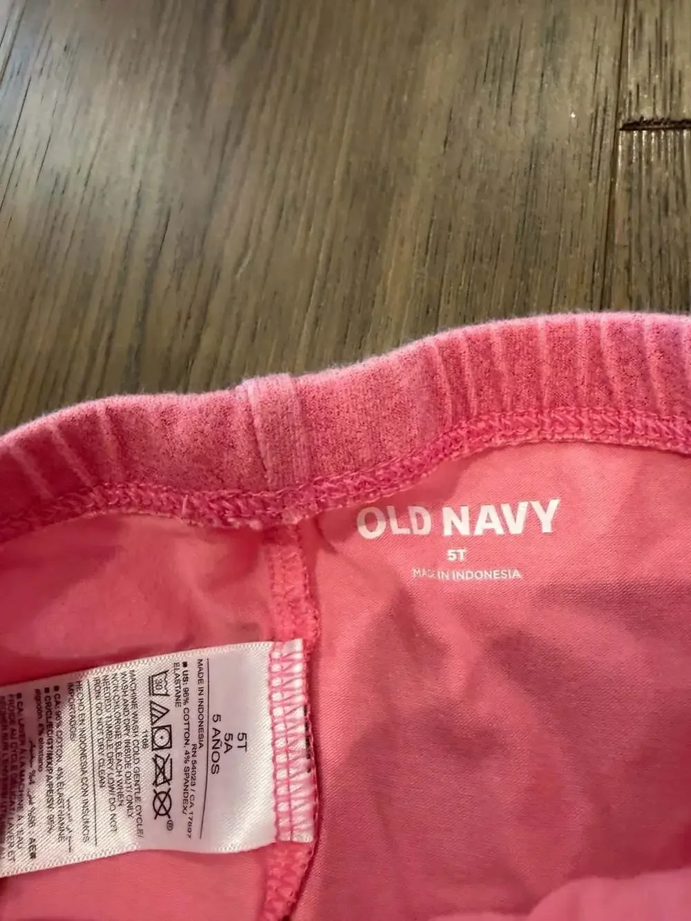 Old Navy Girls Toddler Pink Sparkly Cotton Blend Bike Shorts Size 5T